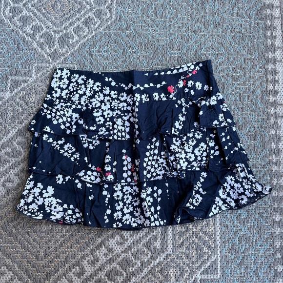 Floral Ruffle Mini Skirt - Picture 2 of 4